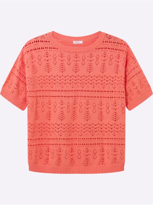 Pull à Manches Courtes - Taille Standard - Sheego - Kiabi