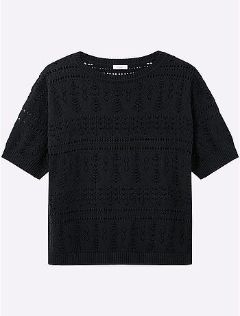 Pull à Manches Courtes - Taille Standard - Sheego