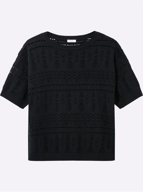 Pull à Manches Courtes - Taille Standard - Sheego - Kiabi