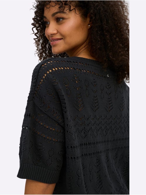 Pull à Manches Courtes - Taille Standard - Sheego - Kiabi