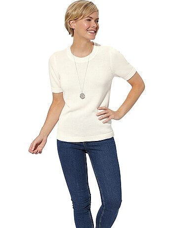 Pull à Manches Courtes 50% Coton - Taille Standard - Witt