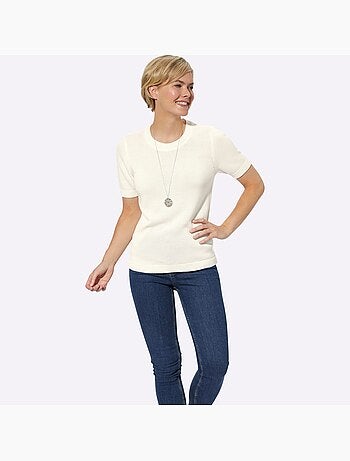 Pull à Manches Courtes 50% Coton - Taille Standard - Witt