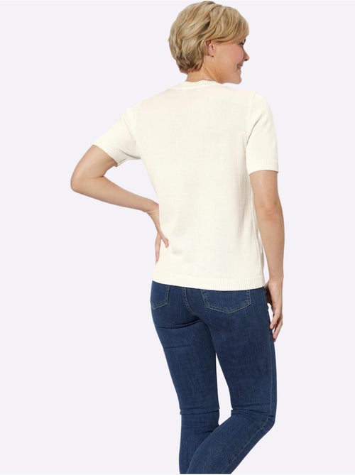 Pull à Manches Courtes 50% Coton - Taille Standard - Witt - Kiabi