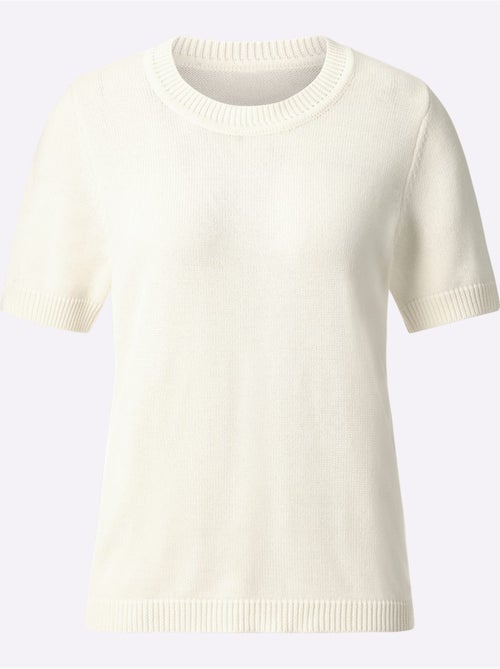 Pull à Manches Courtes 50% Coton - Taille Standard - Witt - Kiabi