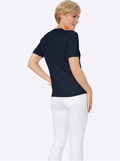 Pull à Manches Courtes 50% Coton - Taille Standard - Witt - Kiabi