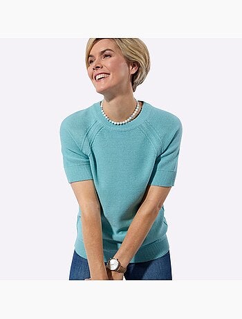 Pull à Manches Courtes 50% Coton - Taille Standard - Witt