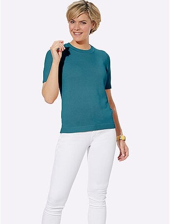 Pull à Manches Courtes 50% Coton - Taille Standard - Witt
