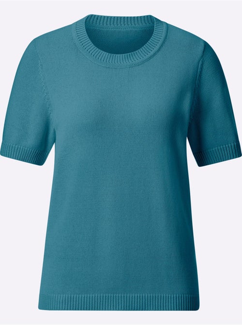 Pull à Manches Courtes 50% Coton - Taille Standard - Witt - Kiabi