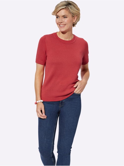 Pull à Manches Courtes 50% Coton - Taille Standard - Witt - Kiabi