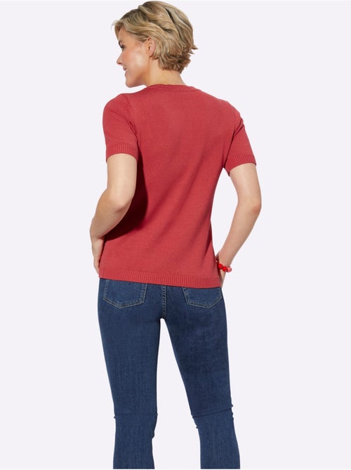 Pull à Manches Courtes 50% Coton - Taille Standard - Witt - Kiabi