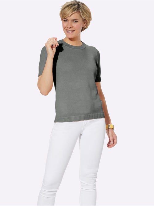 Pull à Manches Courtes 50% Coton - Taille Standard - Witt - Kiabi