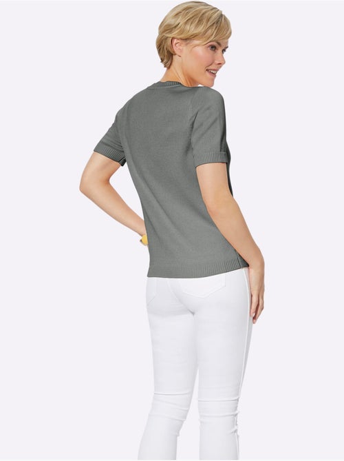 Pull à Manches Courtes 50% Coton - Taille Standard - Witt - Kiabi