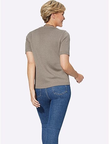Pull à Manches Courtes 50% Coton - Taille Standard - Witt