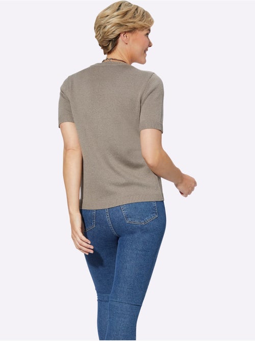 Pull à Manches Courtes 50% Coton - Taille Standard - Witt - Kiabi