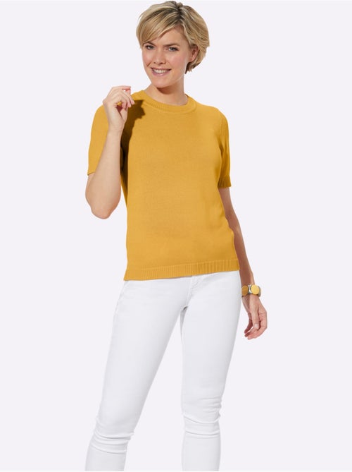 Pull à Manches Courtes 50% Coton - Taille Standard - Witt - Kiabi