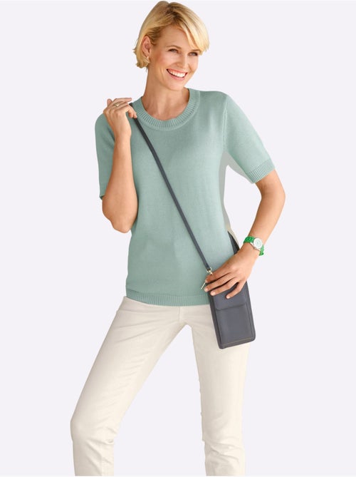 Pull à Manches Courtes 50% Coton - Taille Standard - Witt - Kiabi Pull à Manches Courtes 50% Coton - Taille Standard - Witt - Kiabi