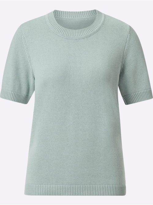Pull à Manches Courtes 50% Coton - Taille Standard - Witt - Kiabi Pull à Manches Courtes 50% Coton - Taille Standard - Witt - Kiabi
