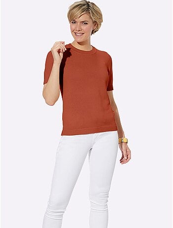 Pull à Manches Courtes 50% Coton - Taille Standard - Witt