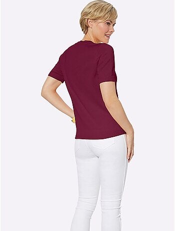 Pull à Manches Courtes 50% Coton - Taille Standard - Witt