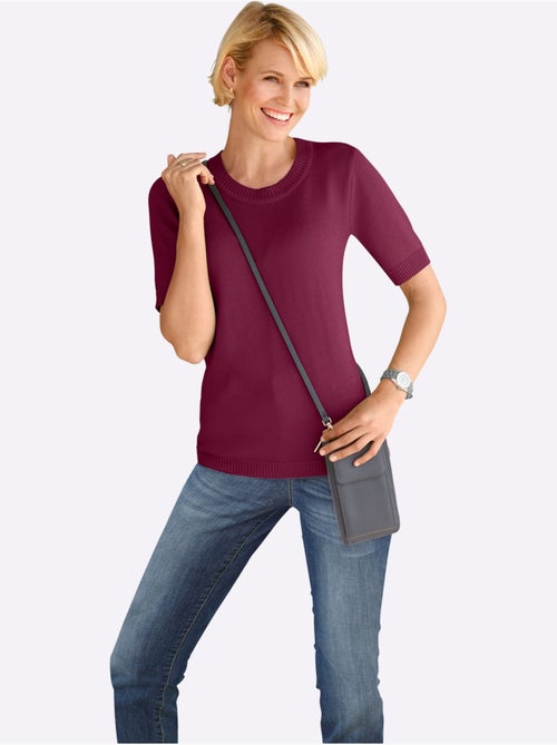 Pull à Manches Courtes 50% Coton - Taille Standard - Witt - Kiabi