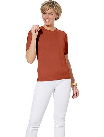 Pull à Manches Courtes 50% Coton - Taille Standard - Witt