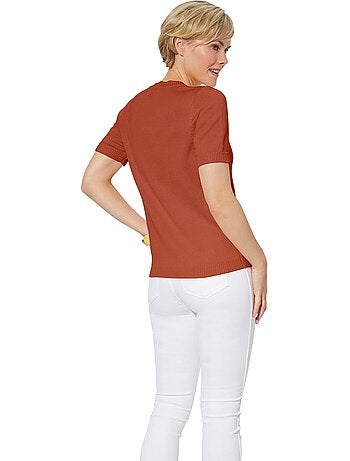 Pull à Manches Courtes 50% Coton - Taille Standard - Witt