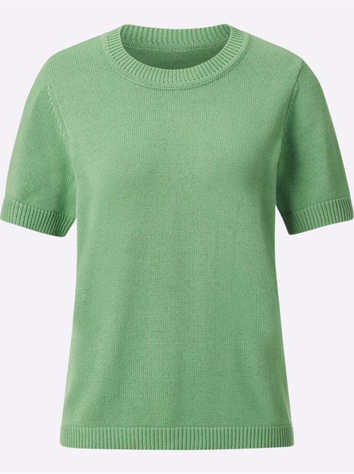 Pull à Manches Courtes 50% Coton - Taille Standard - Witt - Kiabi Pull à Manches Courtes 50% Coton - Taille Standard - Witt - Kiabi