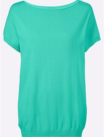 Pull à manches courtes coupe ample - taille standard - helline