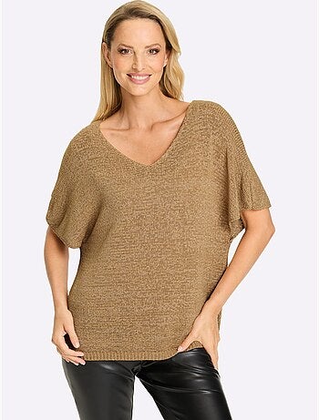Pull à Manches Courtes Mancherons Tendance - Taille Standard - Helline