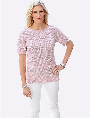 Pull à Manches Courtes Superbe Fil Brillant - Taille Standard - Moda Vilona