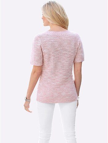 Pull à Manches Courtes Superbe Fil Brillant - Taille Standard - Moda Vilona