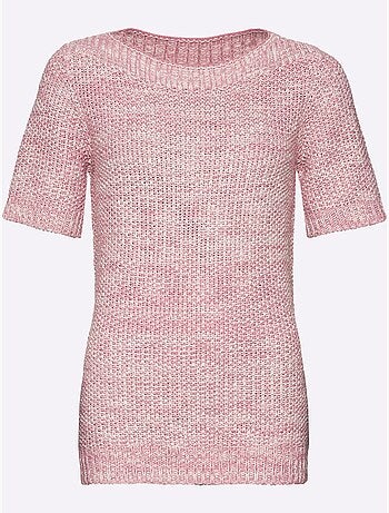 Pull à Manches Courtes Superbe Fil Brillant - Taille Standard - Moda Vilona
