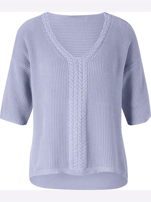 Pull à Manches Courtes Superbe Mélange Tricoté - Taille Standard - helline - Kiabi