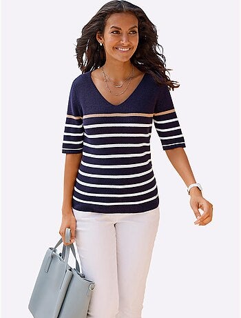 Pull à Manches Courtes Toucher Doux - Taille Standard - Witt