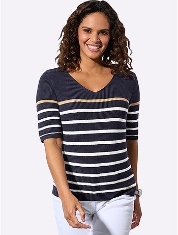 Pull à Manches Courtes Toucher Doux - Taille Standard - Witt