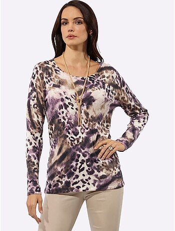 Pull à Manches Longues 30% Laine - Taille Standard - Helline