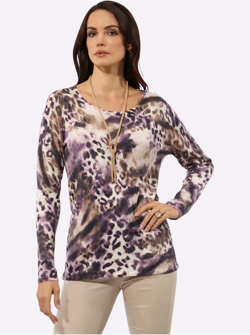Pull à Manches Longues 30% Laine - Taille Standard - Helline - Kiabi Pull à Manches Longues 30% Laine - Taille Standard - Helline - Kiabi