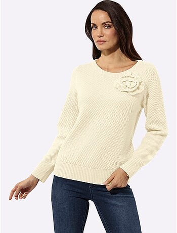 Pull à Manches Longues 30% Laine - Taille Standard - Helline