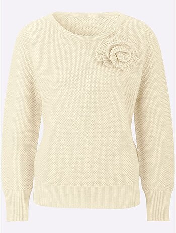 Pull à Manches Longues 30% Laine - Taille Standard - Helline