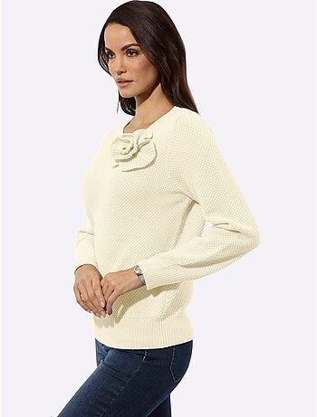 Pull à Manches Longues 30% Laine - Taille Standard - Helline