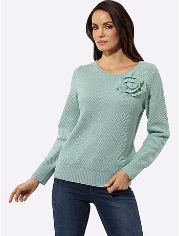 Pull à Manches Longues 30% Laine - Taille Standard - Helline