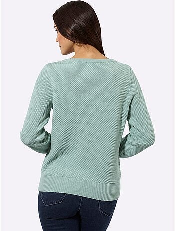 Pull à Manches Longues 30% Laine - Taille Standard - Helline