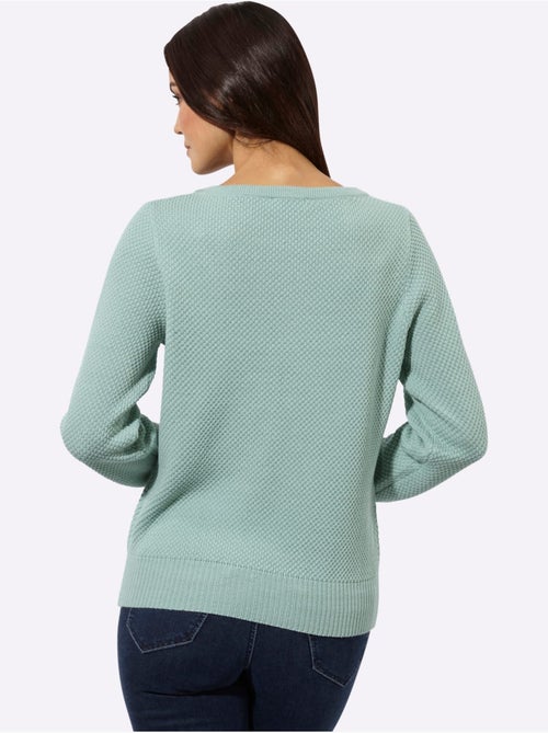 Pull à Manches Longues 30% Laine - Taille Standard - Helline - Kiabi Pull à Manches Longues 30% Laine - Taille Standard - Helline - Kiabi
