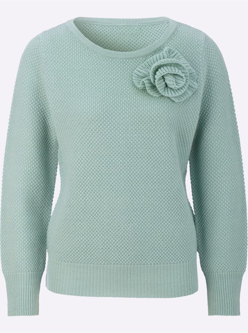 Pull à Manches Longues 30% Laine - Taille Standard - Helline - Kiabi Pull à Manches Longues 30% Laine - Taille Standard - Helline - Kiabi