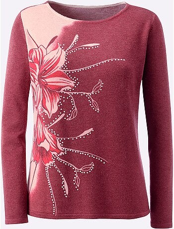 Pull à manches longues 30% laine - taille standard - helline