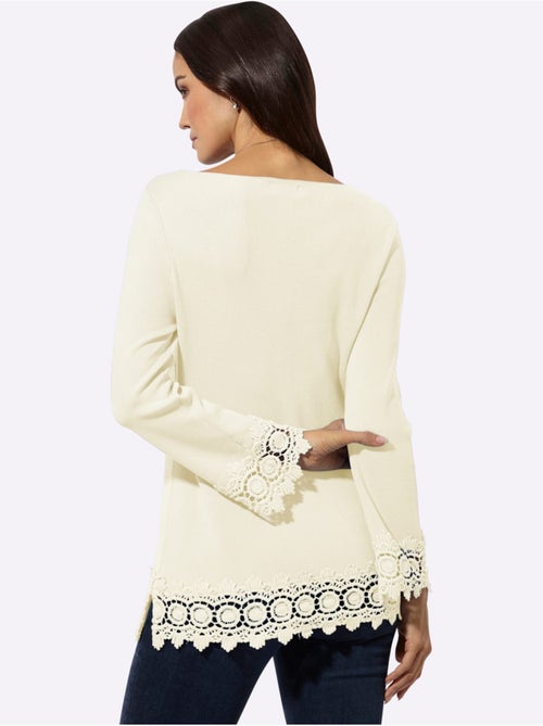 Pull à Manches Longues 30% Lyocell - Taille Standard - Helline - Kiabi Pull à Manches Longues 30% Lyocell - Taille Standard - Helline - Kiabi