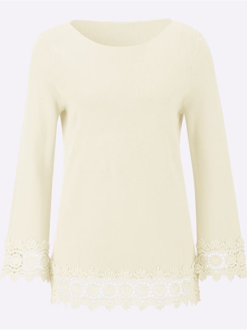Pull à Manches Longues 30% Lyocell - Taille Standard - Helline - Kiabi Pull à Manches Longues 30% Lyocell - Taille Standard - Helline - Kiabi