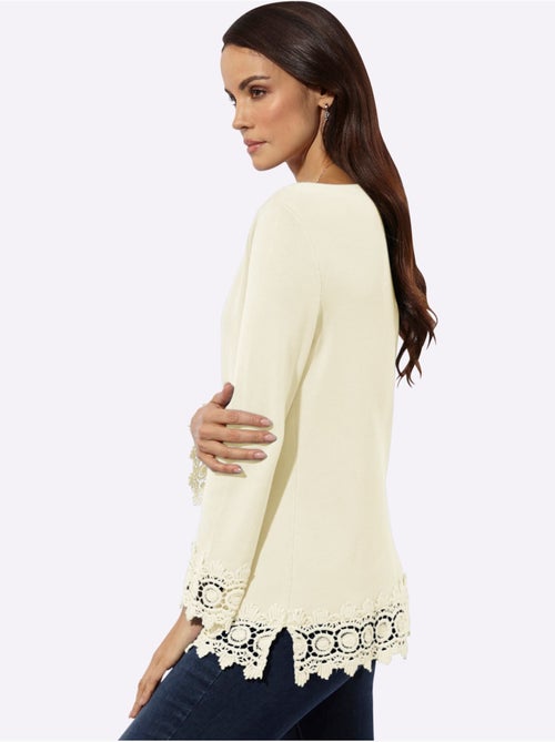 Pull à Manches Longues 30% Lyocell - Taille Standard - Helline - Kiabi Pull à Manches Longues 30% Lyocell - Taille Standard - Helline - Kiabi