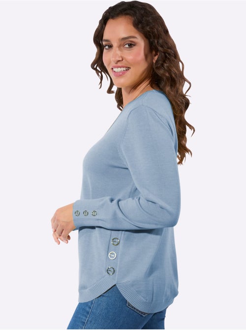 Pull à Manches Longues 50% Coton - Taille Standard - Witt - Kiabi