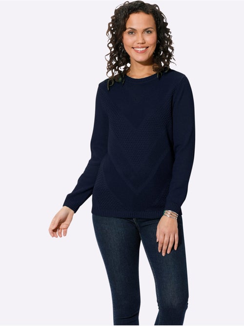 Pull à Manches Longues 50% Coton - Taille Standard - Witt - Kiabi Pull à Manches Longues 50% Coton - Taille Standard - Witt - Kiabi